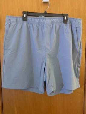 Light Gray Elastic Waist Shorts with Drawstring